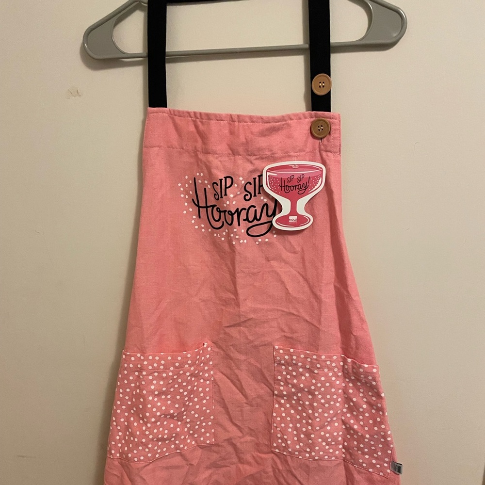 Sip sip hooray brand new apron